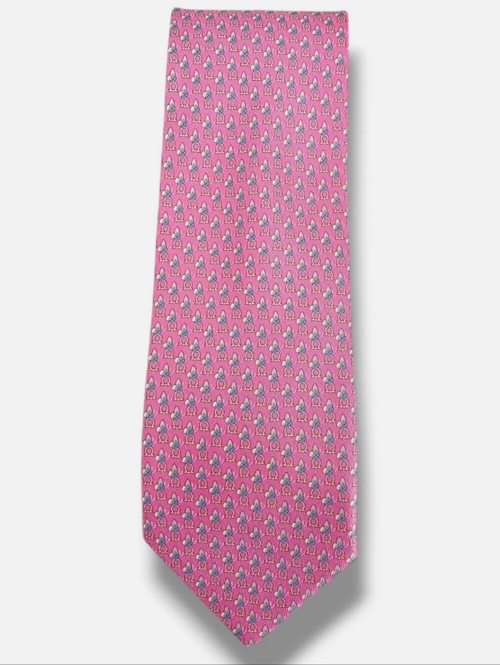 Ferragamo pink men's tie